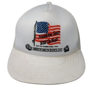 Middleton Soars With The Best! Snapback Rope Trucker Hat White One Size